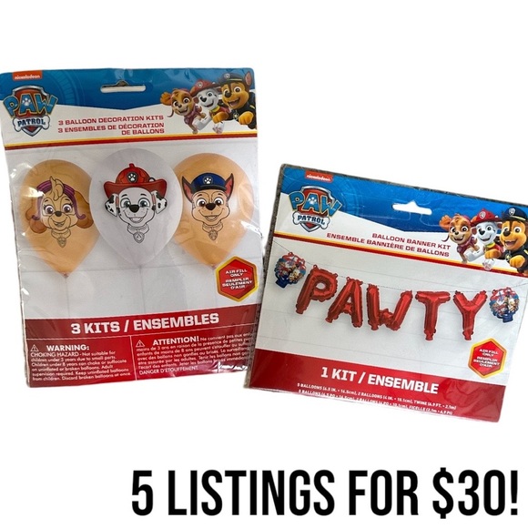 New Paw Patrol Birthday Decorating Kit Balloons nickelodean - Picture 1 of 10